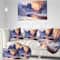 Designart Christmas Forest with River Landscapes Canvas Art